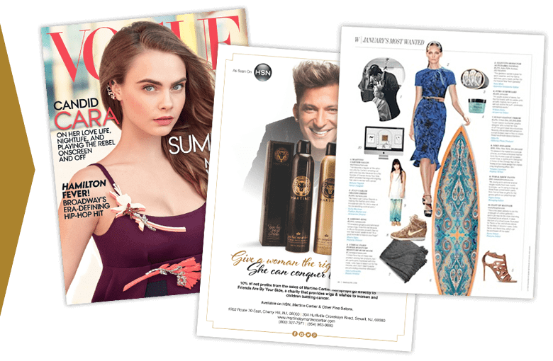 Magazines that have featured Martino Cartier